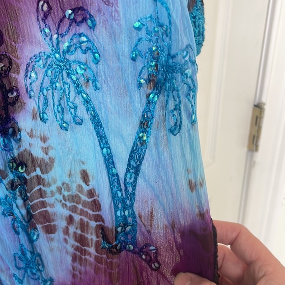 NWT Beach Swim Cover up One Size - Picture 2 of 3